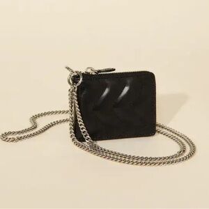 Sandro Quilted Leather wallet with dust bag. NEW with tags